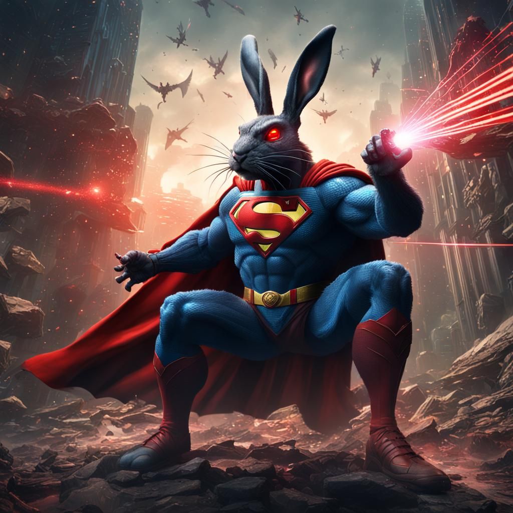 Epic Showdown: Evil Superman vs Bugs Bunny