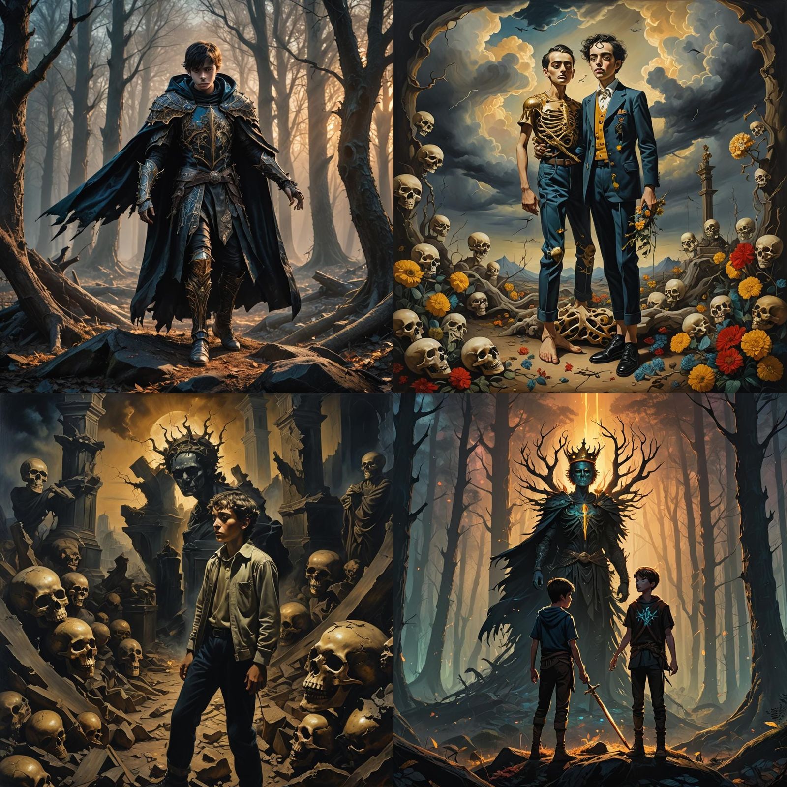 Boy's Victory Over Death: Digital Art