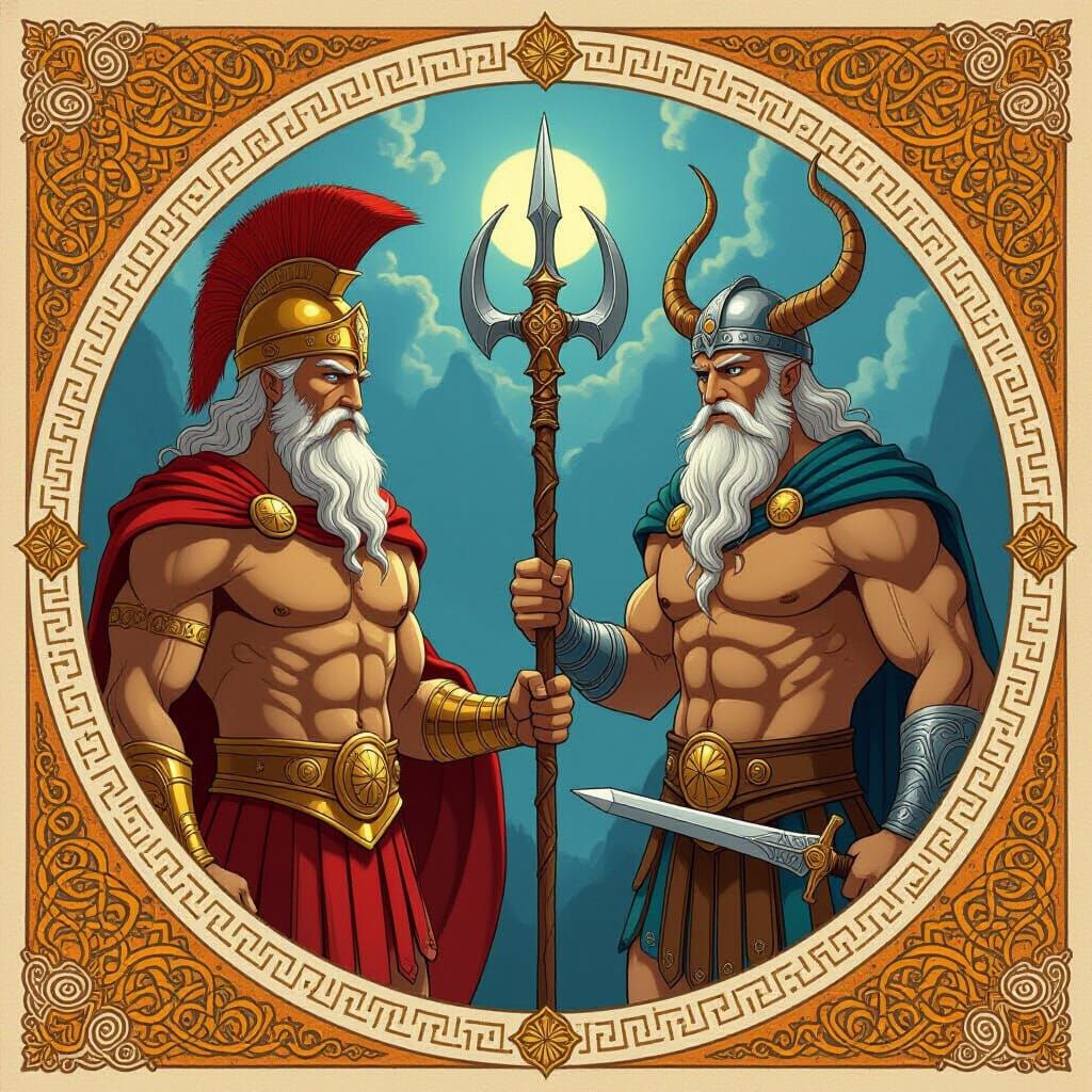 Greek and Norse Gods Meeting
