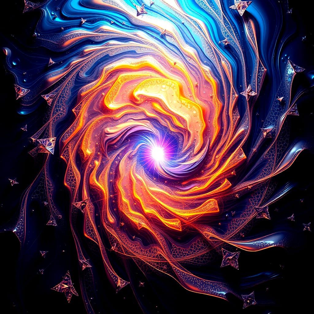 Surreal Kaleidoscopic Fusion of Nature, Math, and Quantum