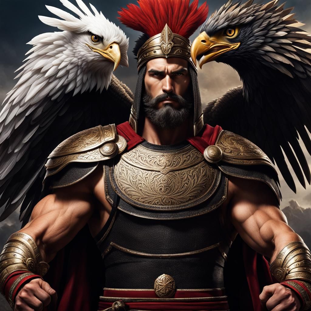 Illyrian Warrior from Albania with Eagle