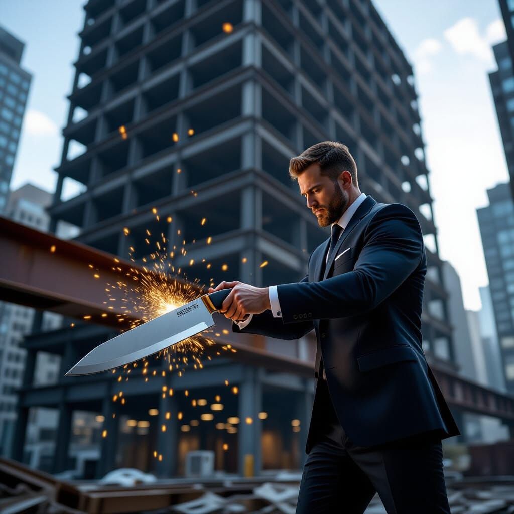 Cutting a Skyscraper: Futuristic Concept Art