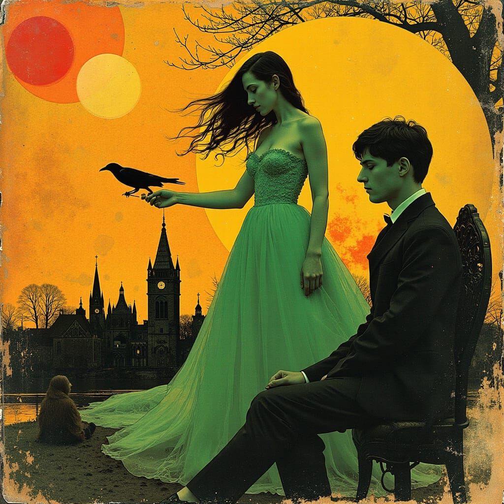 Silhouette of a Candle in a Dark Room