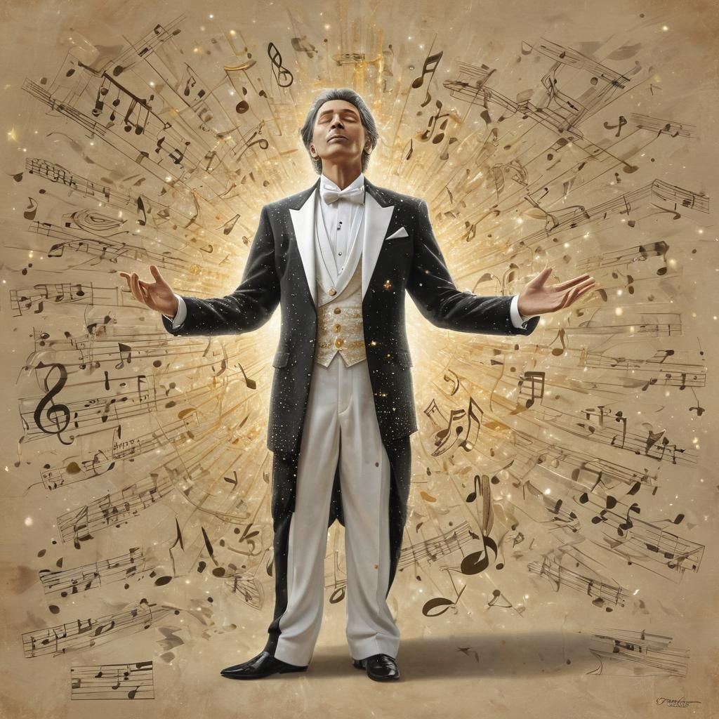 Celestial Conductor's Symphony of Light and Sound