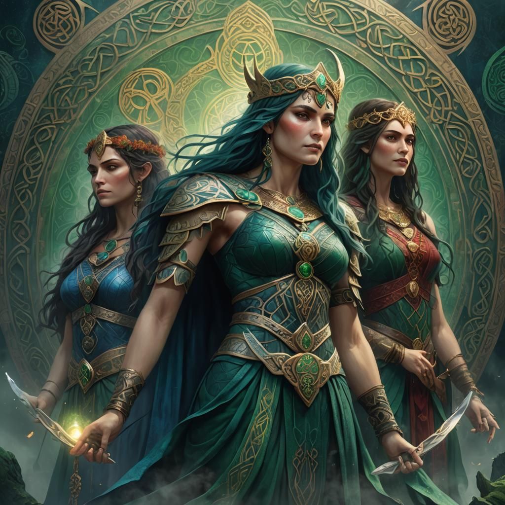 The Morrigan: Celtic Goddesses of War in Fantasy Art