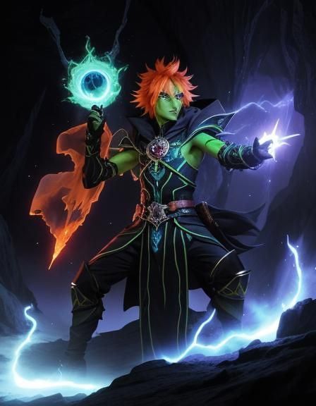 Githzerai Sorcerer in Cavernous Encounter