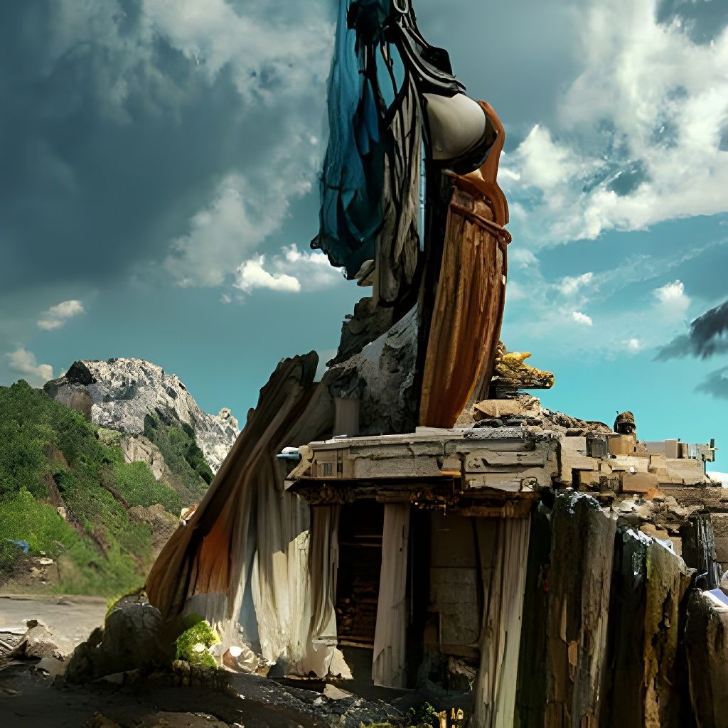 Ancient Greek Woman in the Sun: Fantasy Art