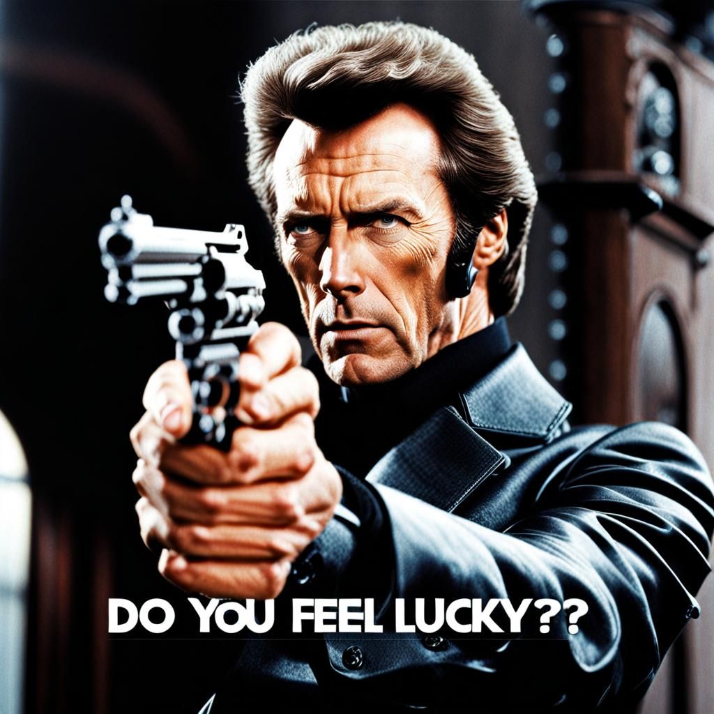 Clint Eastwood as Dirty Harry Movie Still
