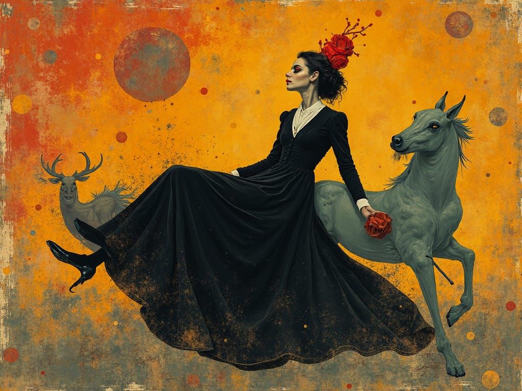 Death in the Style of Toulouse-Lautrec