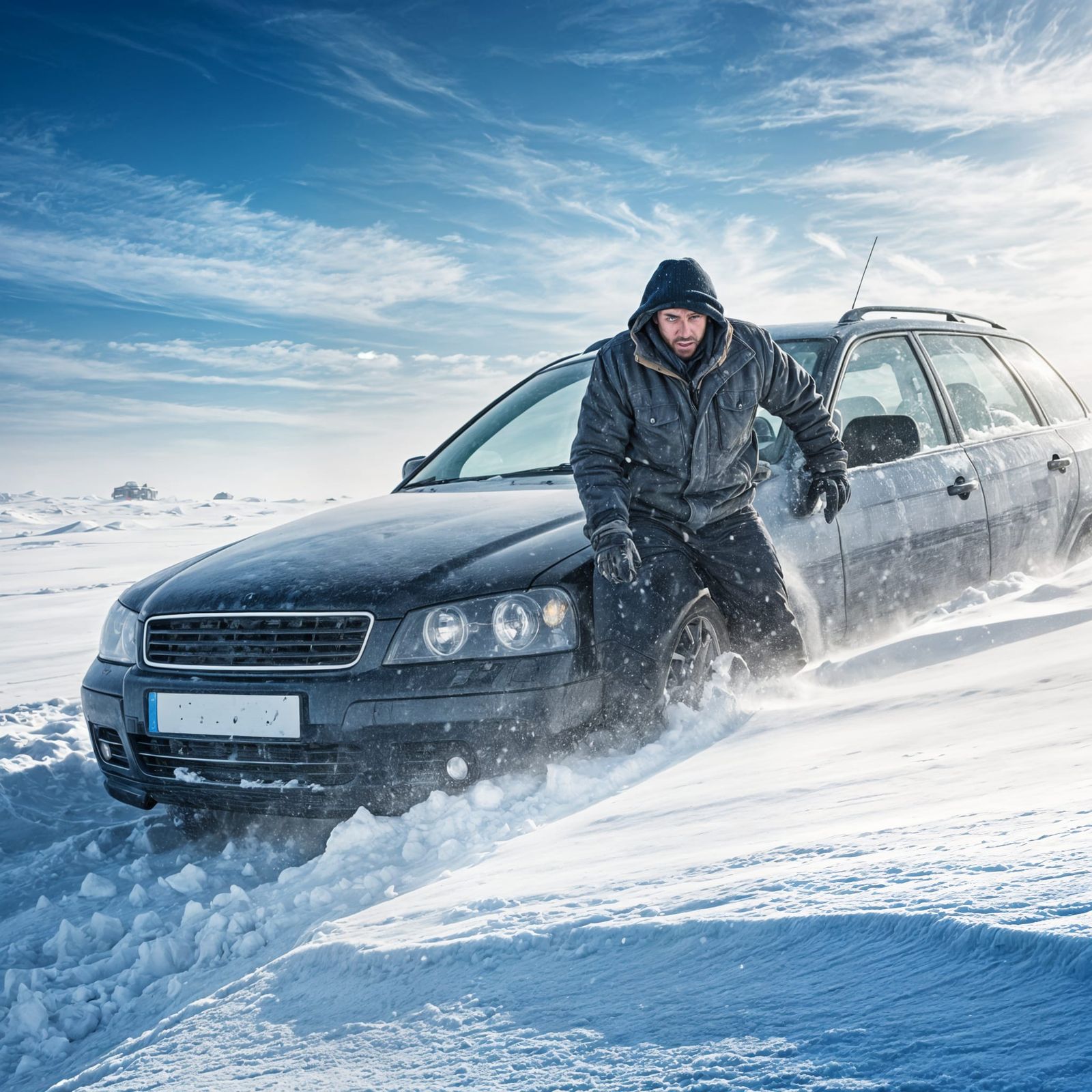 Fighting Winter Storm Fury in a Snowy Blizzard