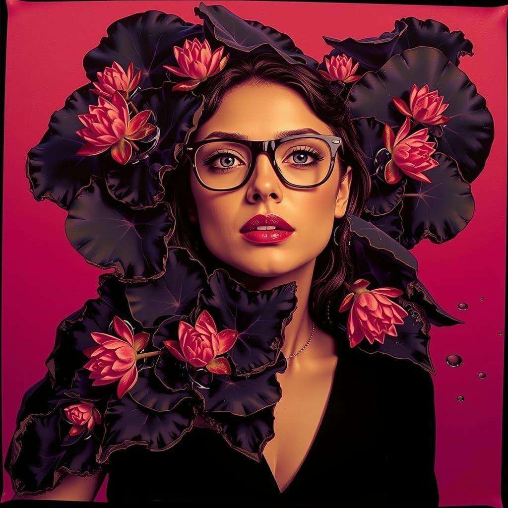 Serene Lotus Pond with Mirror Reflections