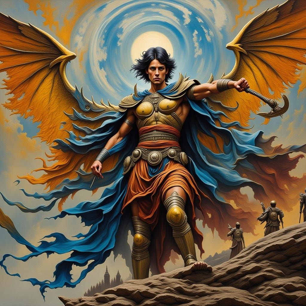 Mystical Warrior in a Timeless Battle