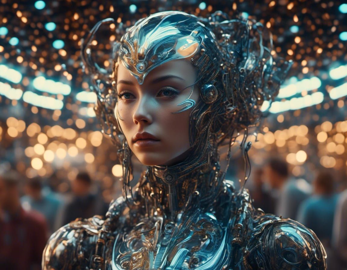 Elon Musk Robot Butler Serves Champagne at Party