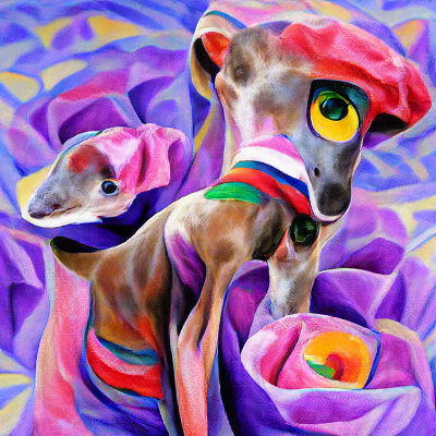 Elegant Italian Greyhound Portrait