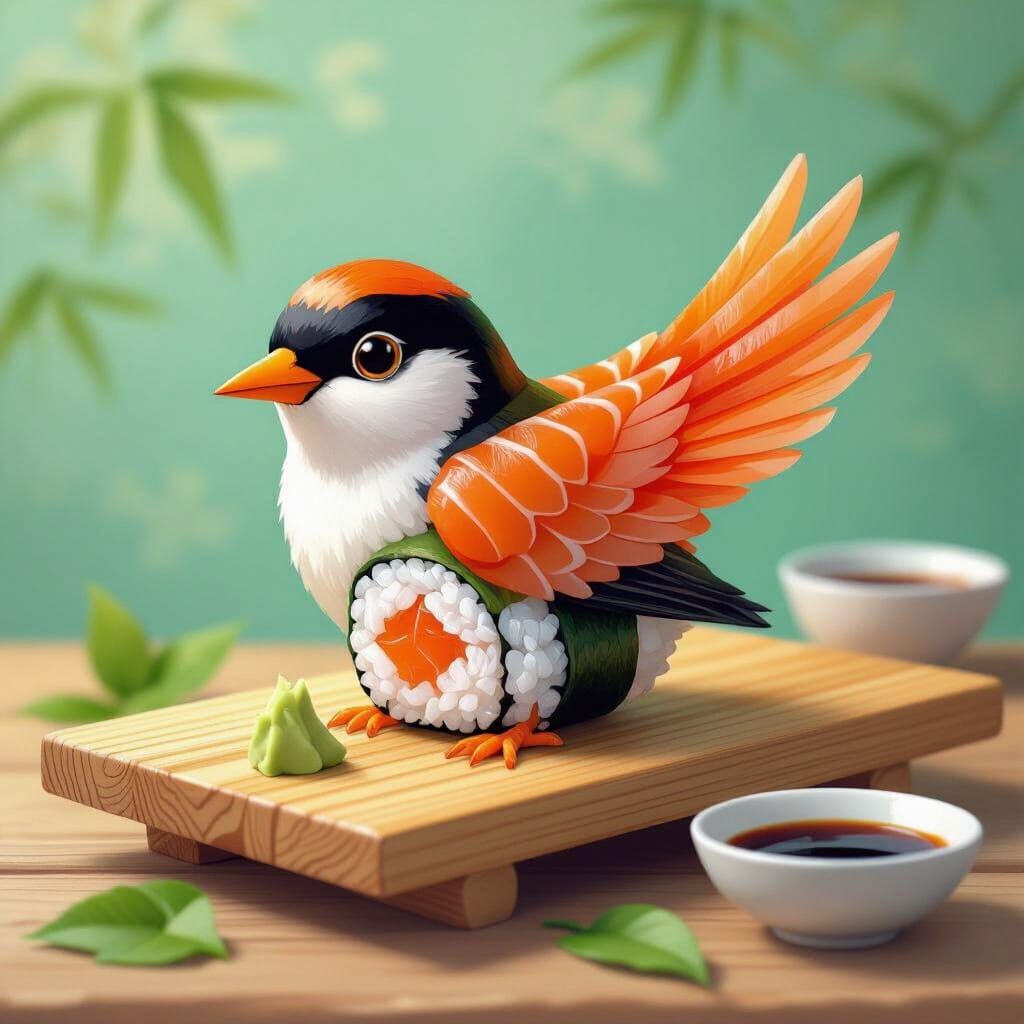 Sushi Bird: A Whimsical Culinary Creation