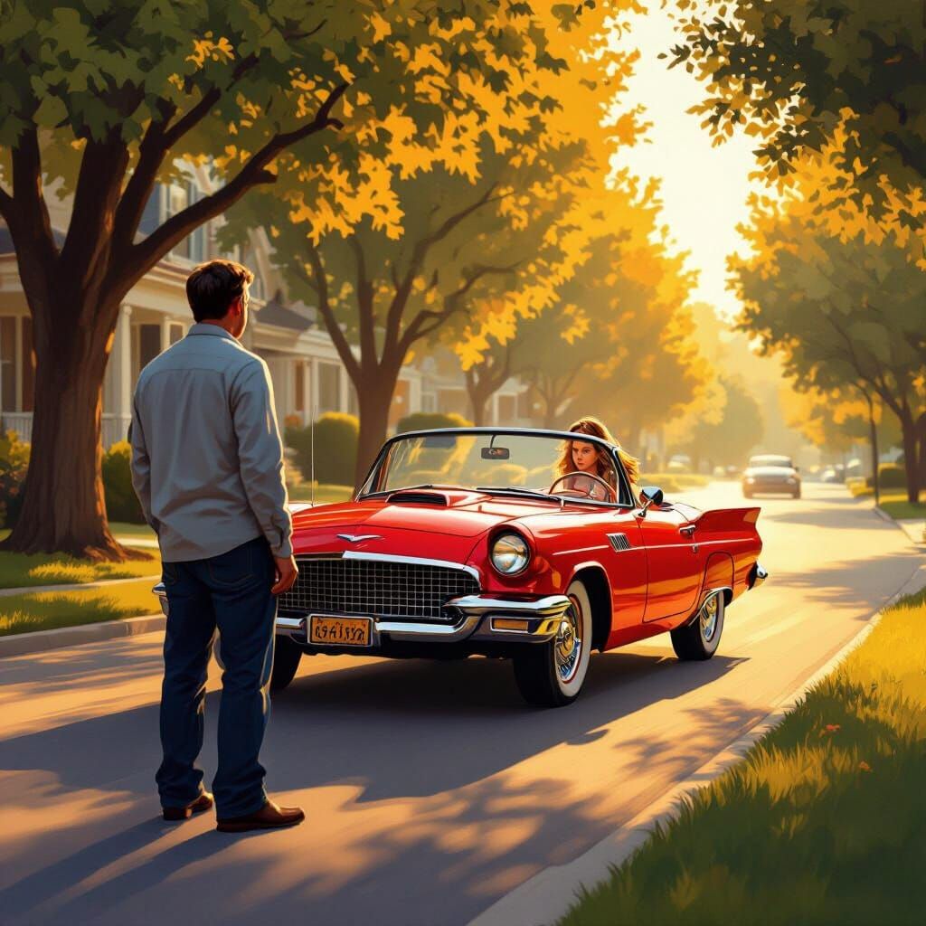 Father's Worry as Daughter Drives Away