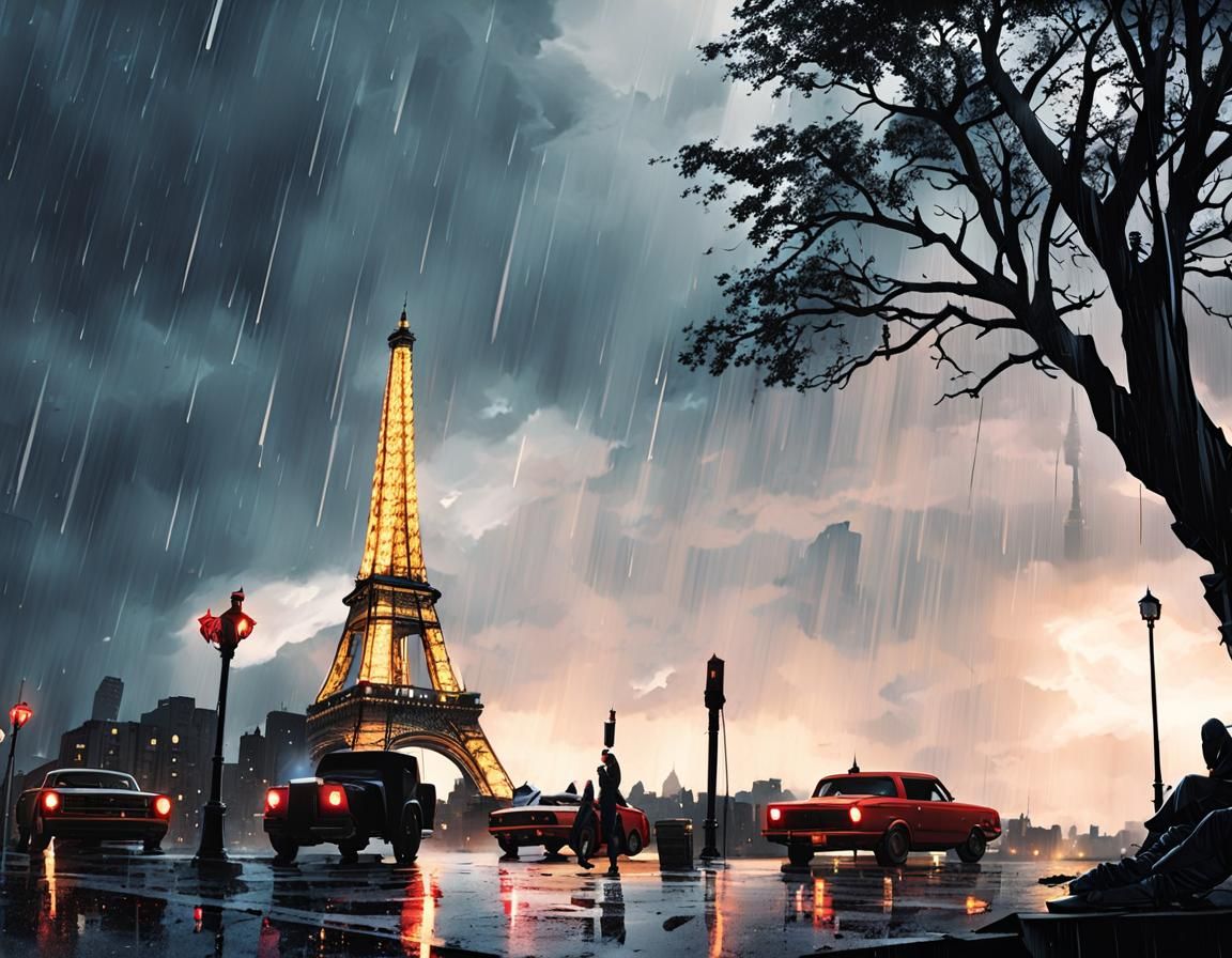 The Umbrella Academy in Gritty Comic Book Style