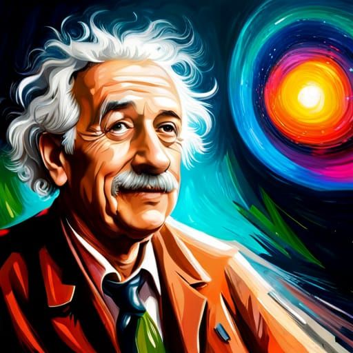 Einstein Smile in Graffiti Art Mathematics Room