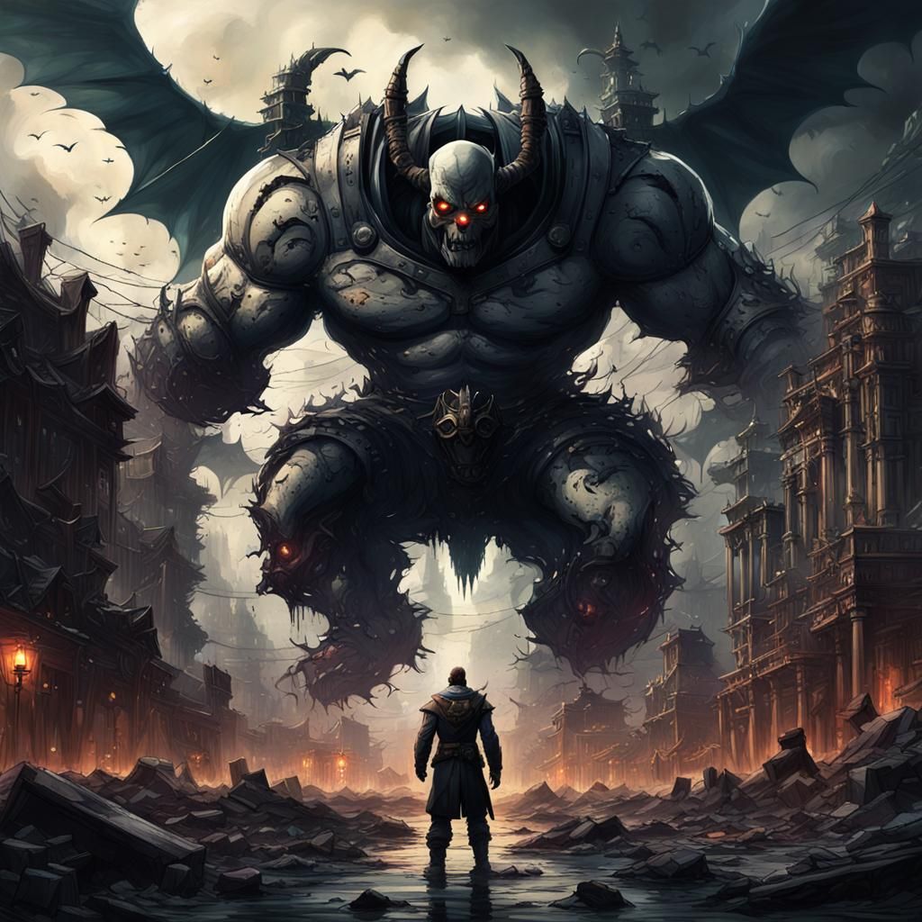 Mystical Banishment in Detailed Matte Painting