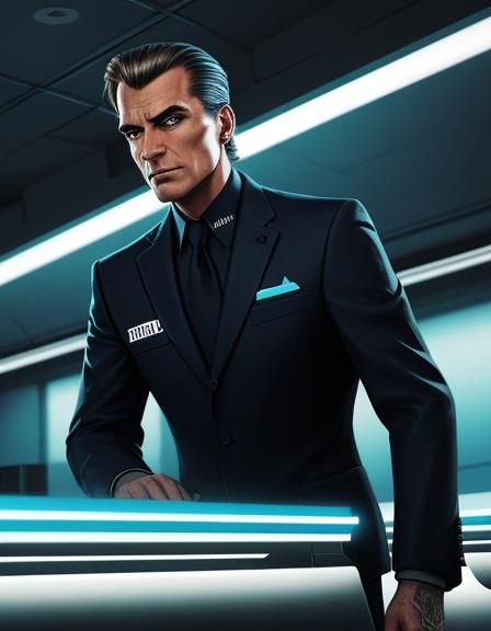 Hyperrealistic Sci-Fi Portrait in a Futuristic Style