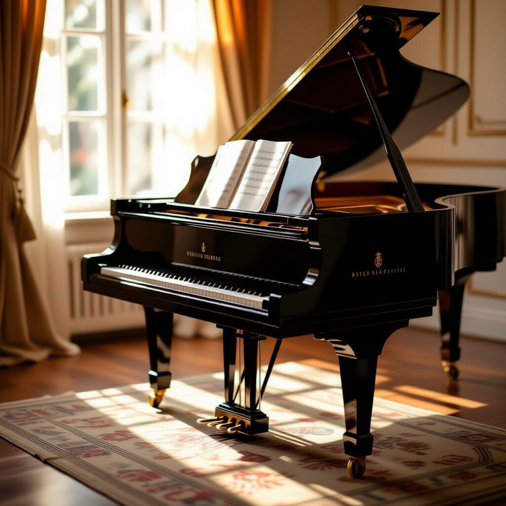 Serene Piano Composition in Cinematic Style