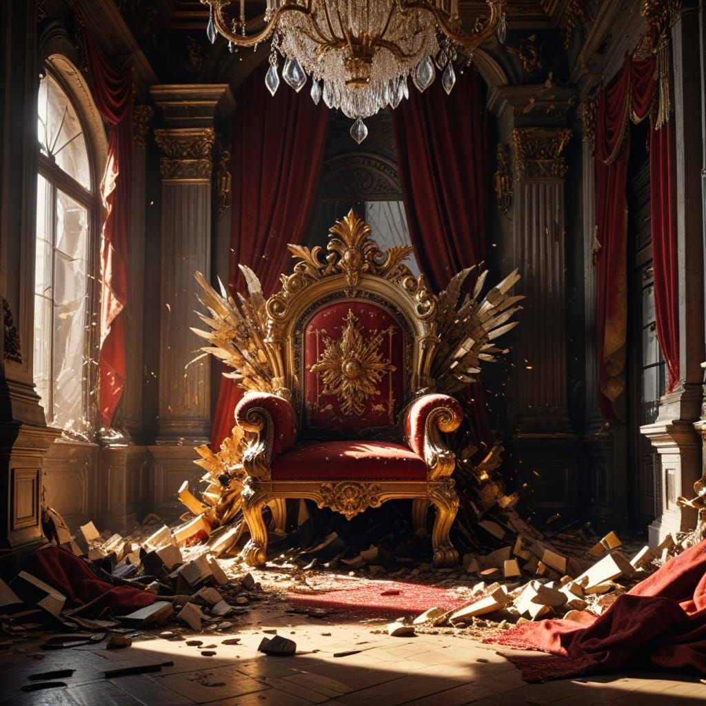 Baroque Masterpiece: Shattered Throne and Royal Debris