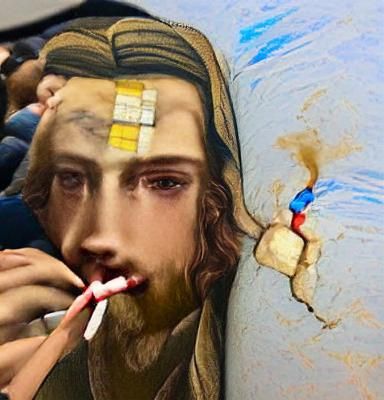 Jesus Christ Depicted in Renaissance Style