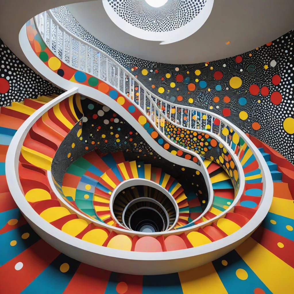 Yayoi Kusama Staircase