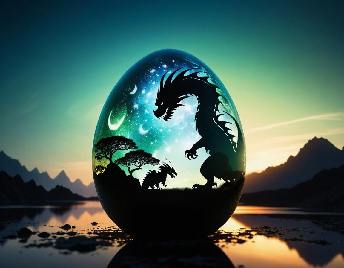 Magical Dragon World Revealed in Double Exposure