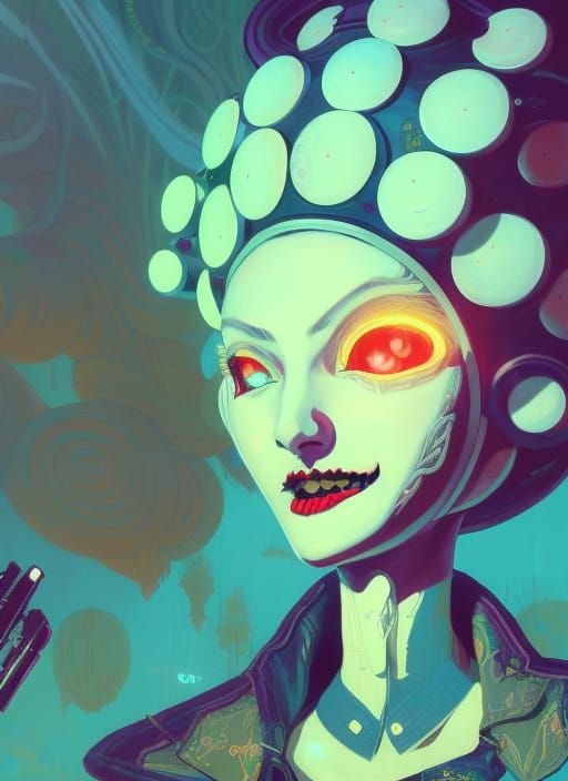 Detailed Fantasy Art of Genevieve in Jacket