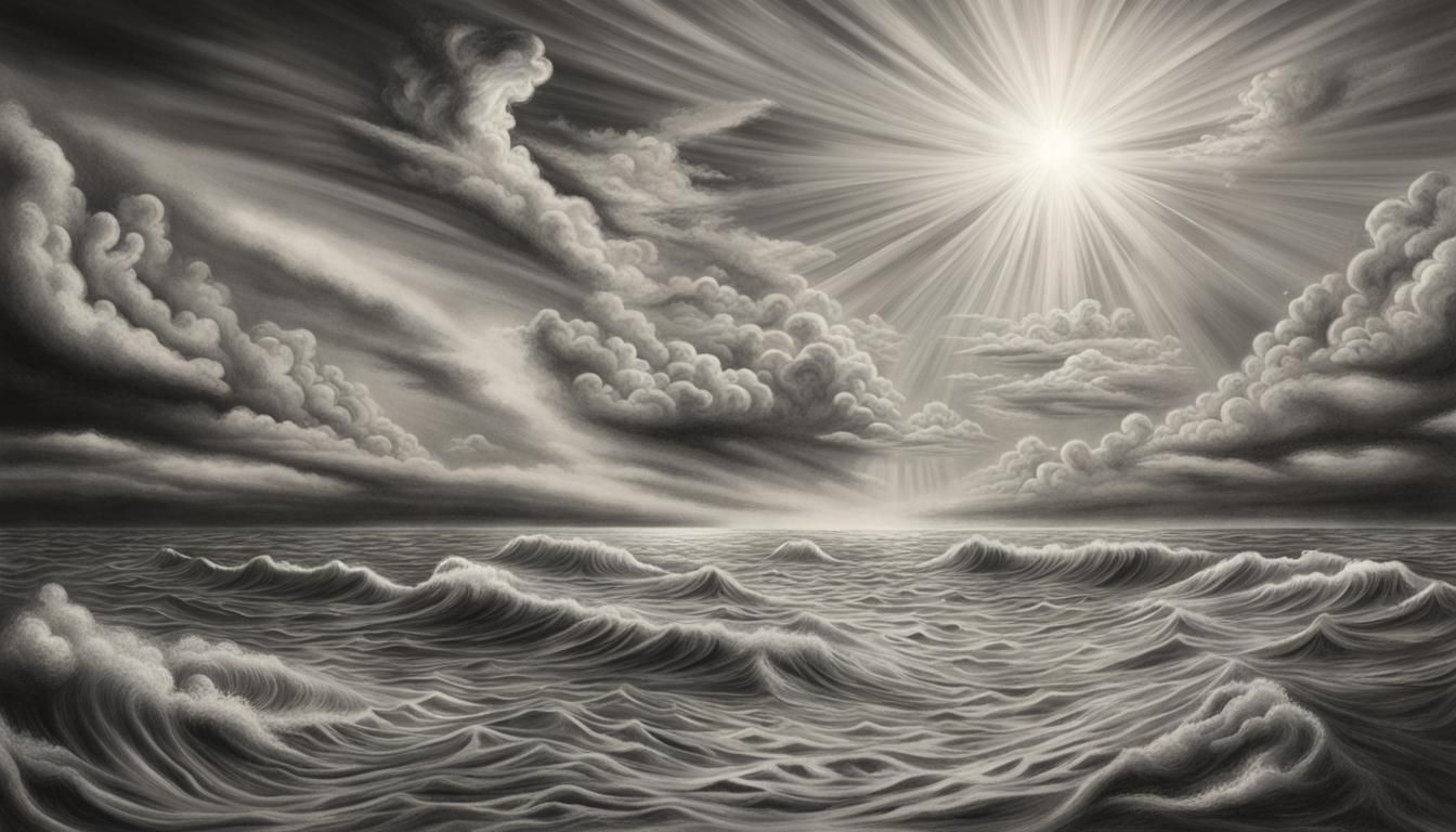 Surreal Charcoal Drawing: Time and Resistance