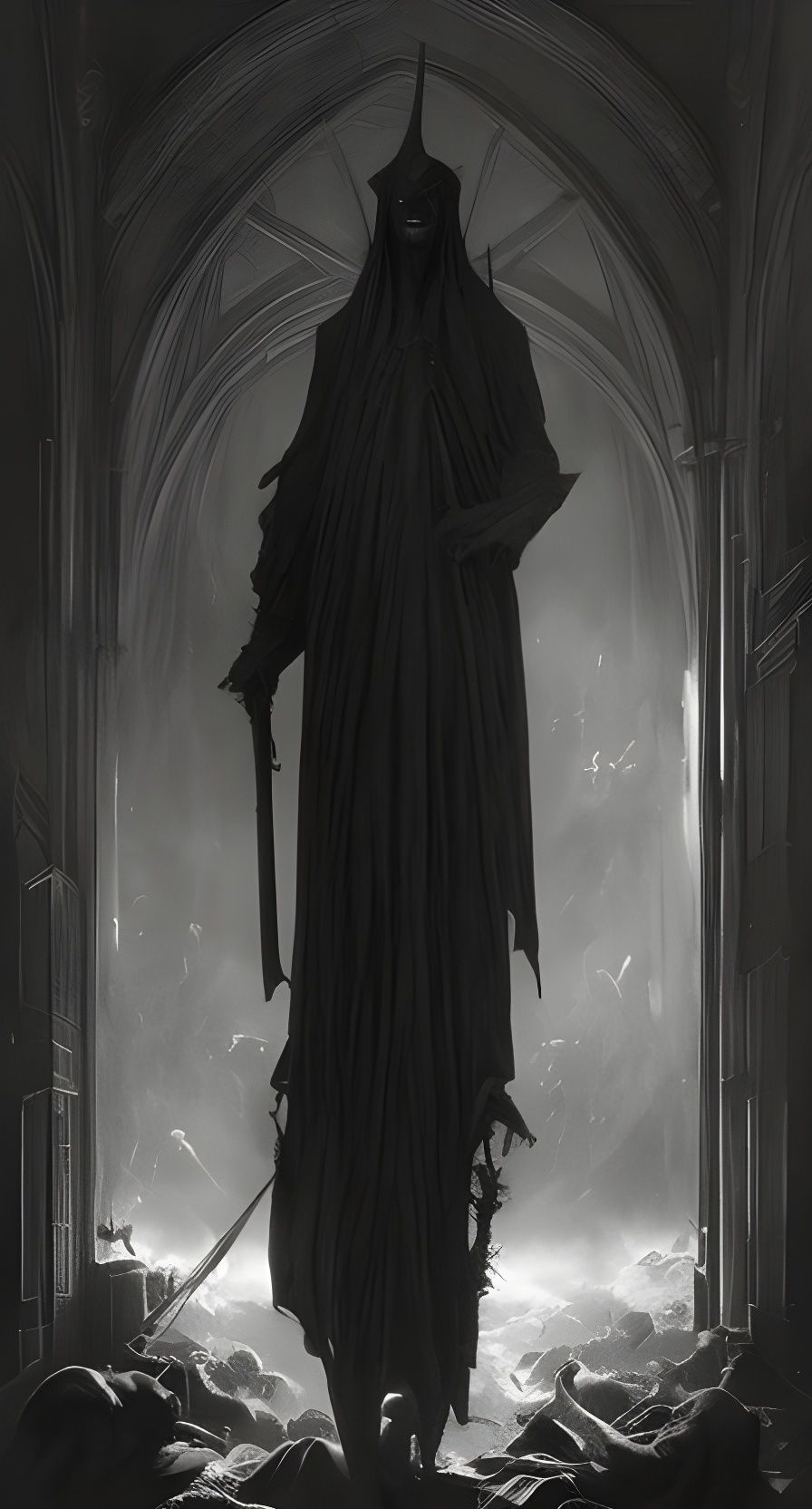 Horror Scene: Satan Awaits, Photorealistic Style