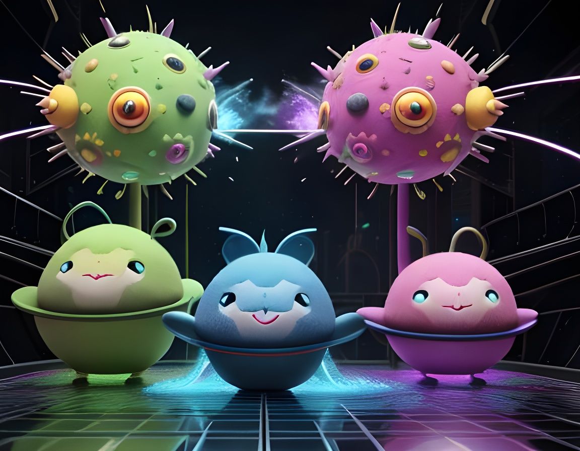 Fluffy Emoji Plushies in a Vibrant Workshop