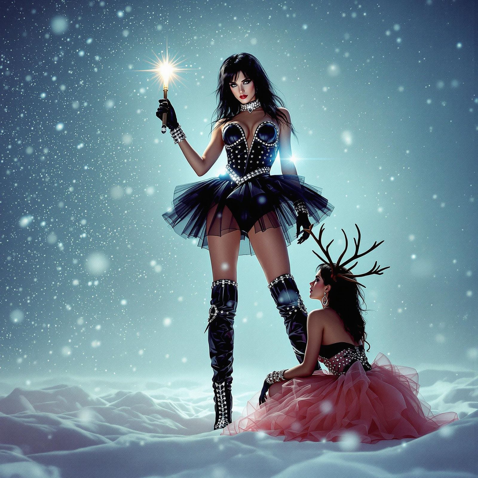 Rockstar Goddess Joan Jett Commands a Snowy Scene in a Vibra...