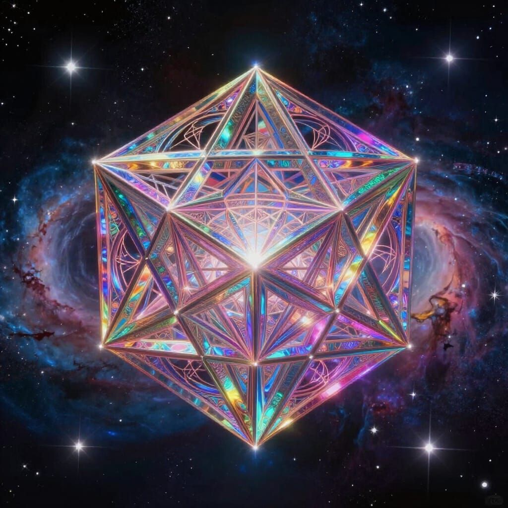 Metatron's Cube: Sacred Geometry in Cosmic Surrealism