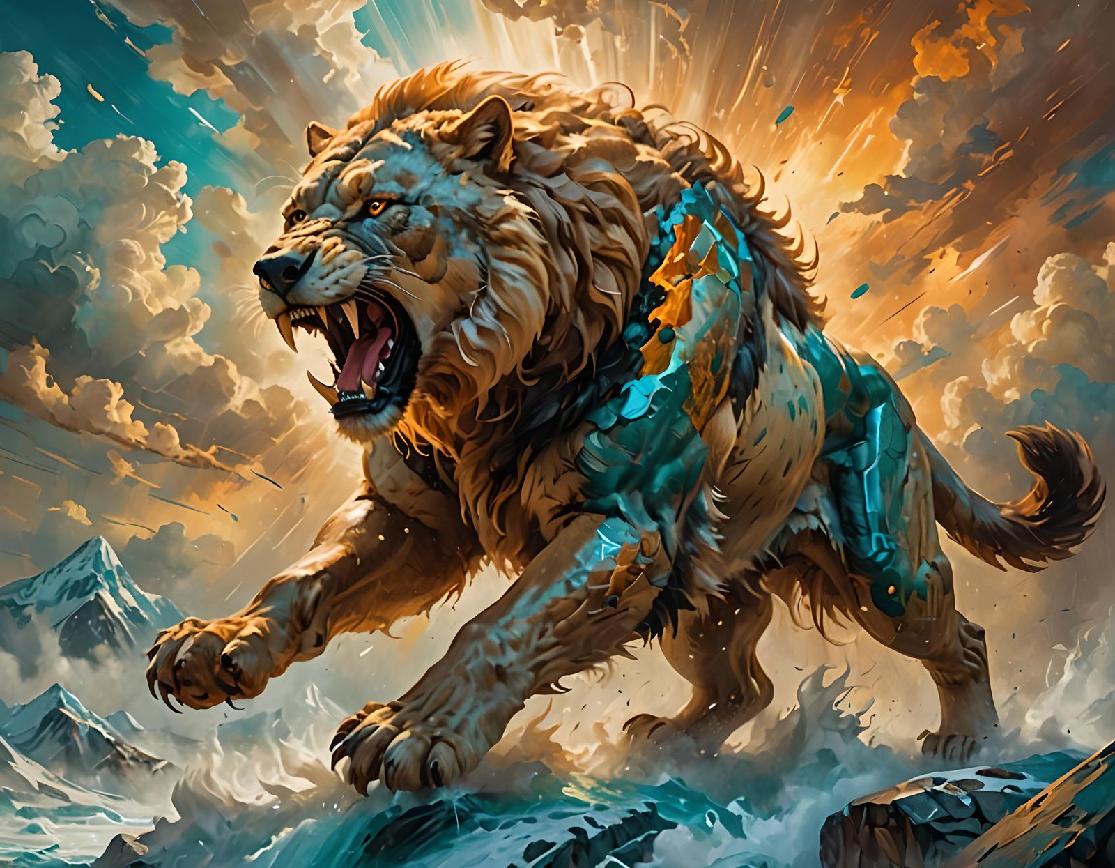 Sabertooth Lion