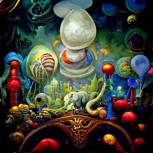 Adventures Beyond the Ultraworld: Oil on Canvas