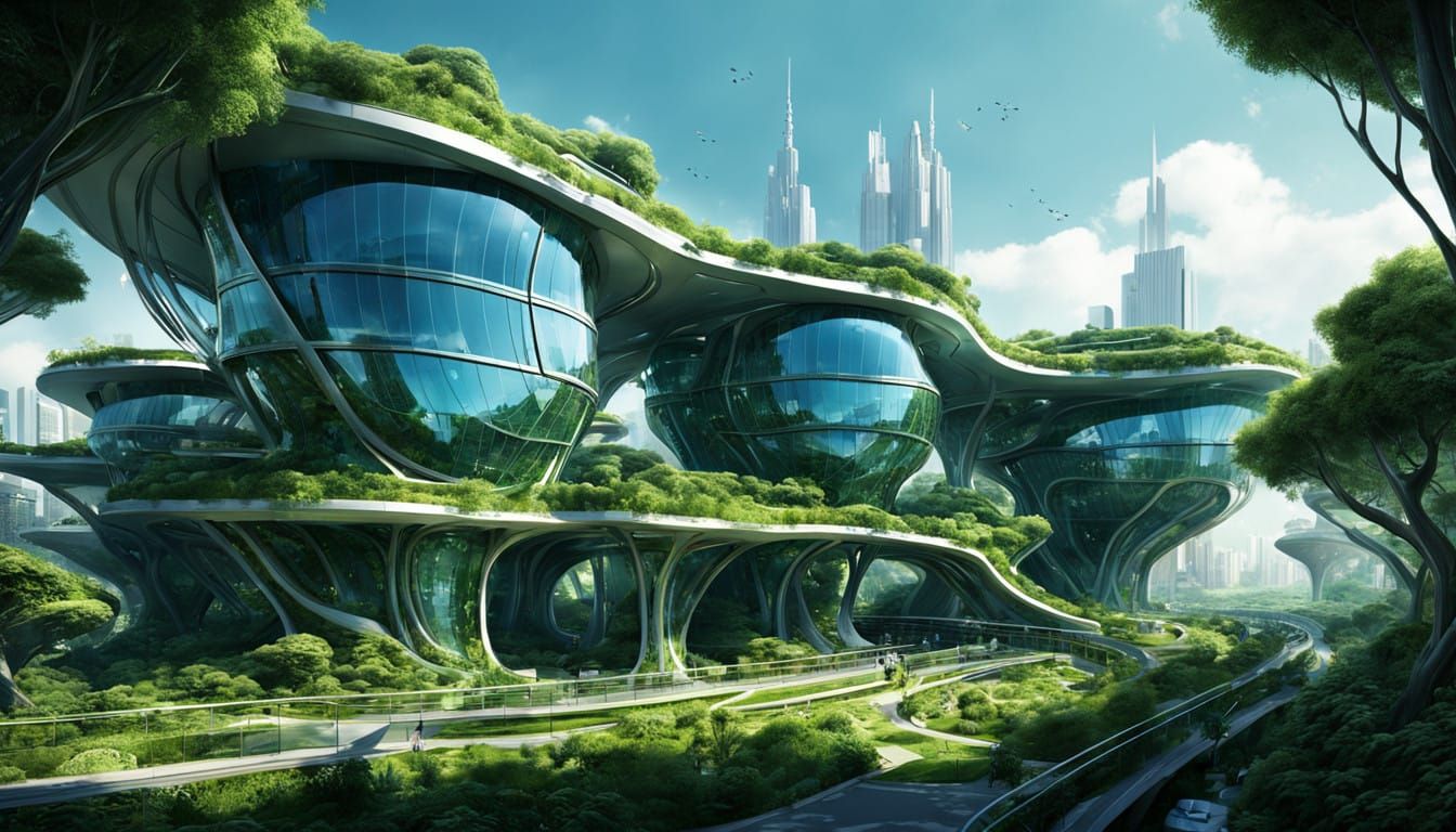 Eco-Futuristic Urban Oasis