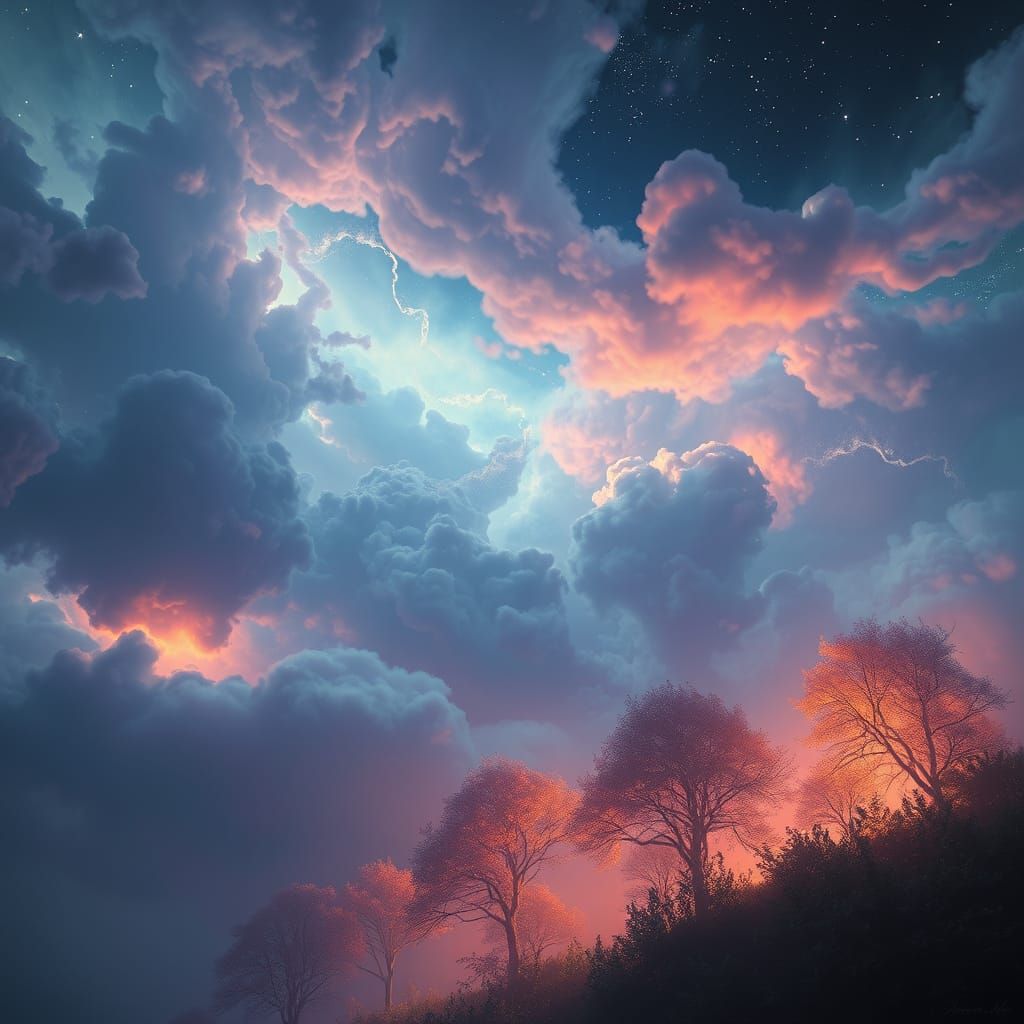 Surreal Dreamscapes Unfold in Ethereal, Iridescent Beauty