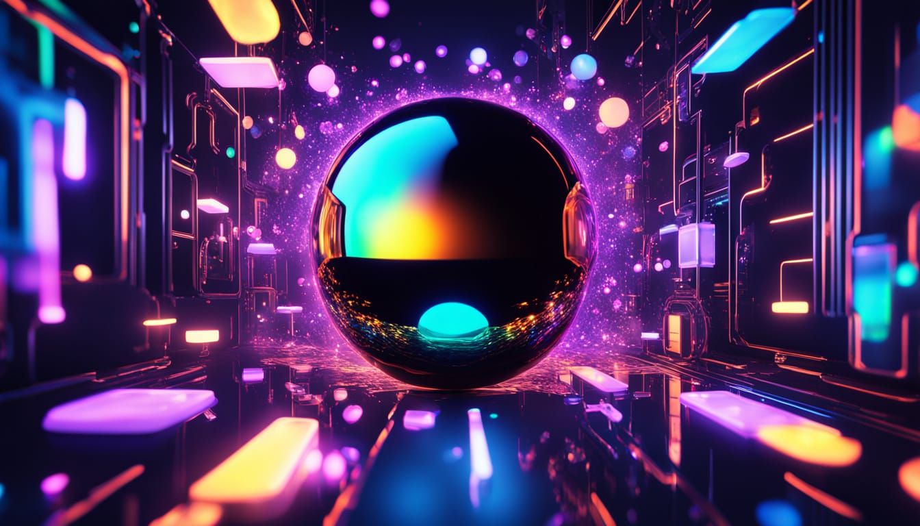 Abstract City Quantum Computer Simulation in Photorealistic ...