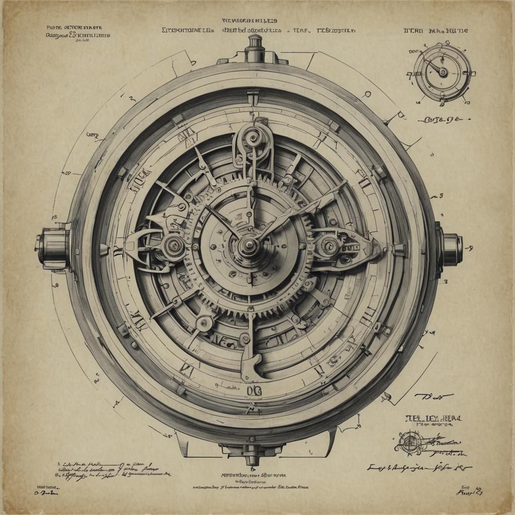 Time Machine Clock: Patent Drawing