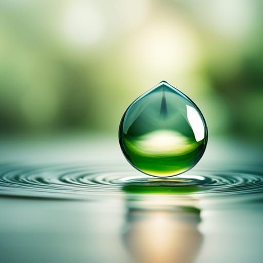 Water Drop Macro with Bokeh