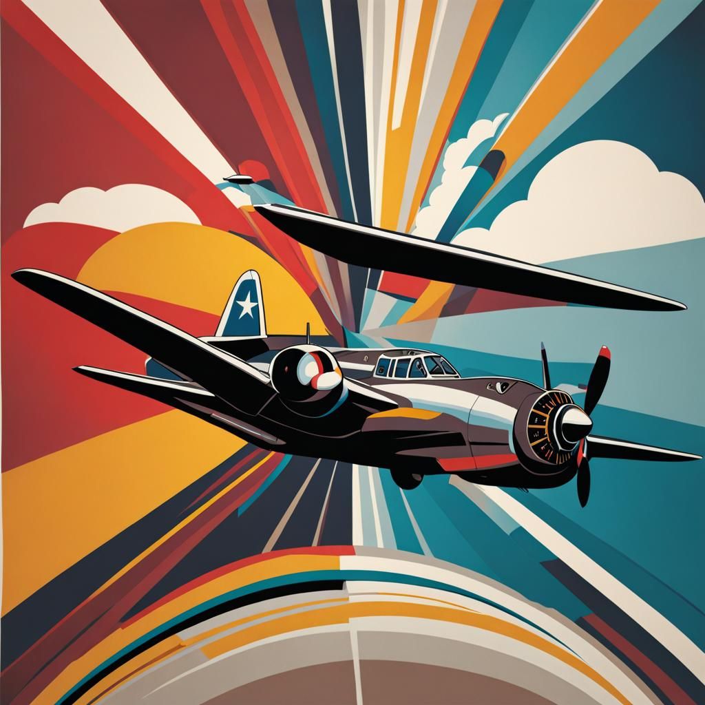 Bomber Aircraft in Flight