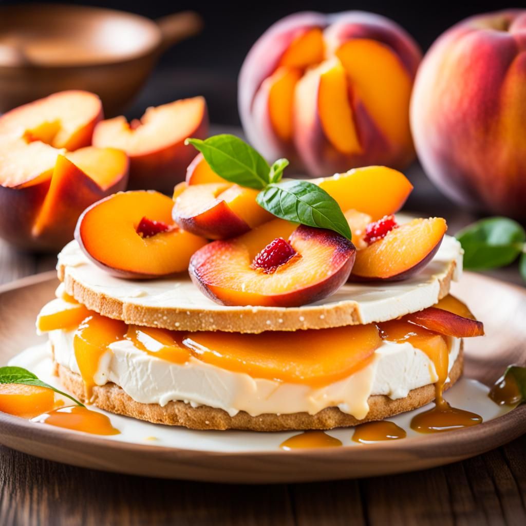 Dream Peach Brie: Fantasy Food Photography
