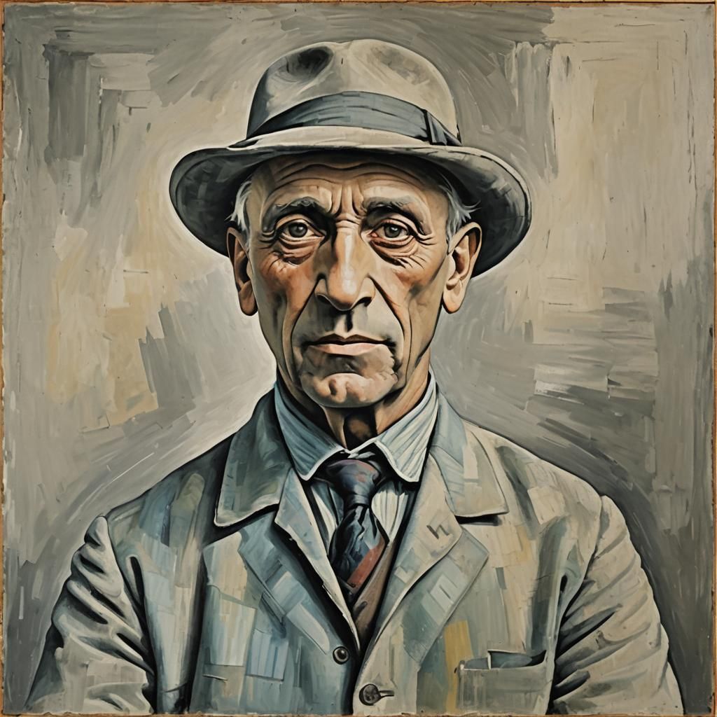 Master and Apprentice in Picasso Style