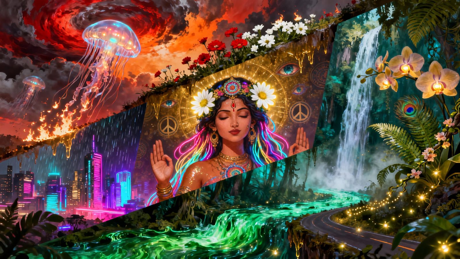 Surreal Digital Painting of Fractured Reality