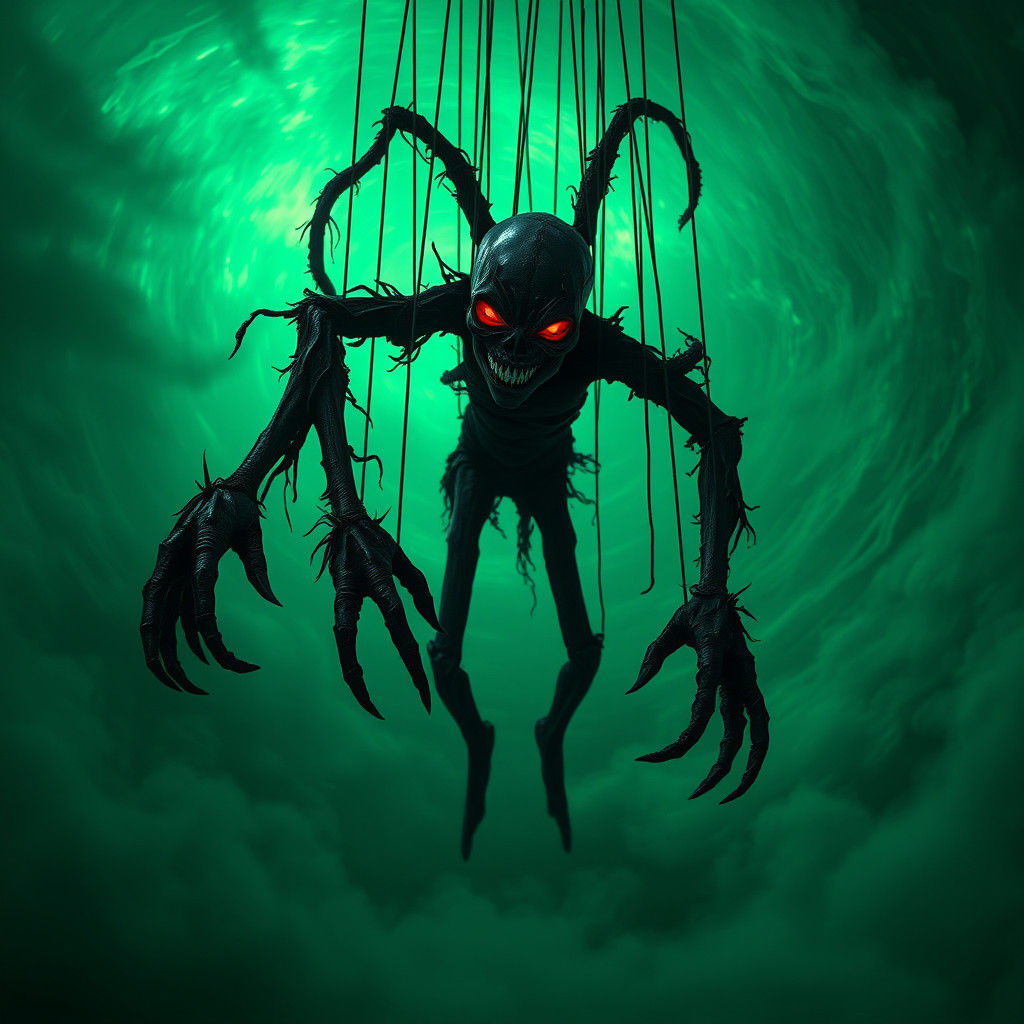 Twisted Marionette in Mystical Realm: A Dark Fantasy