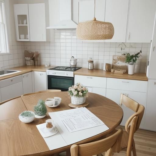 Vibrant Papercraft and Origami in White Pine Cabinets