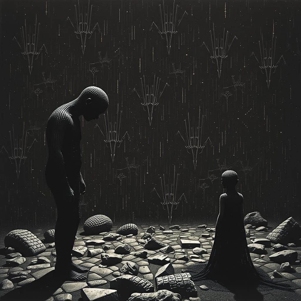 Cyberpunk Art Fusion in Neon Hues