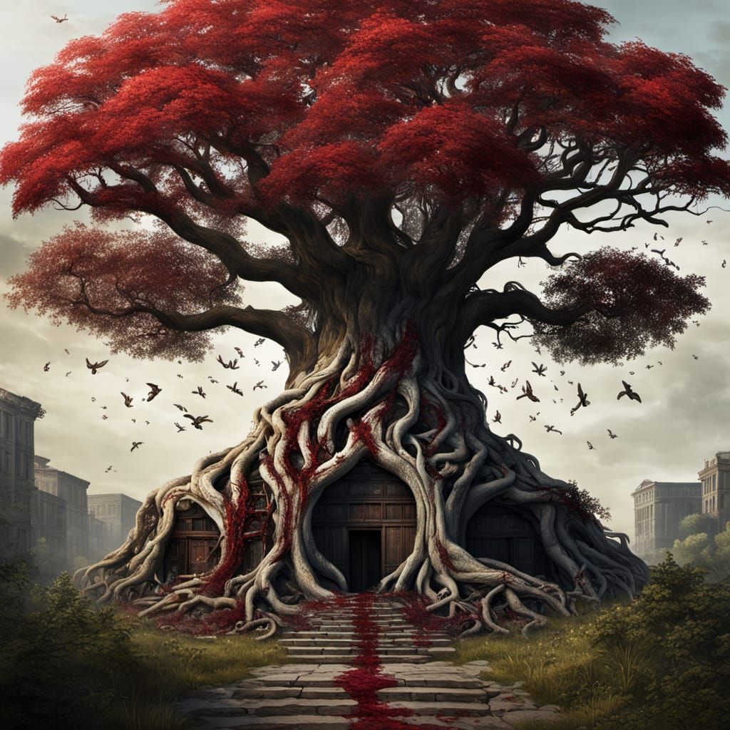 Tree of Life in Macabre Architectural Style